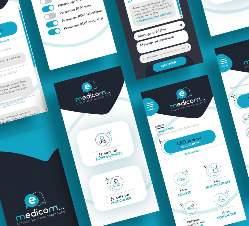 Graphisme application E-medicom