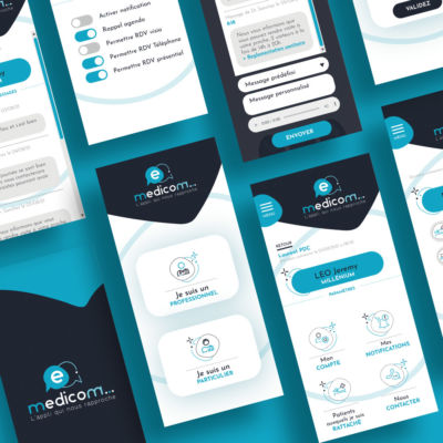 Graphisme application E-medicom