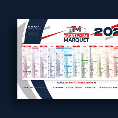 CALENDRIERS TRANSPORTS MARQUET